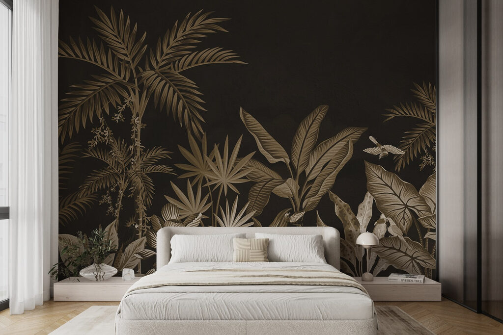 Jardín tropical con palmeras — interior 2