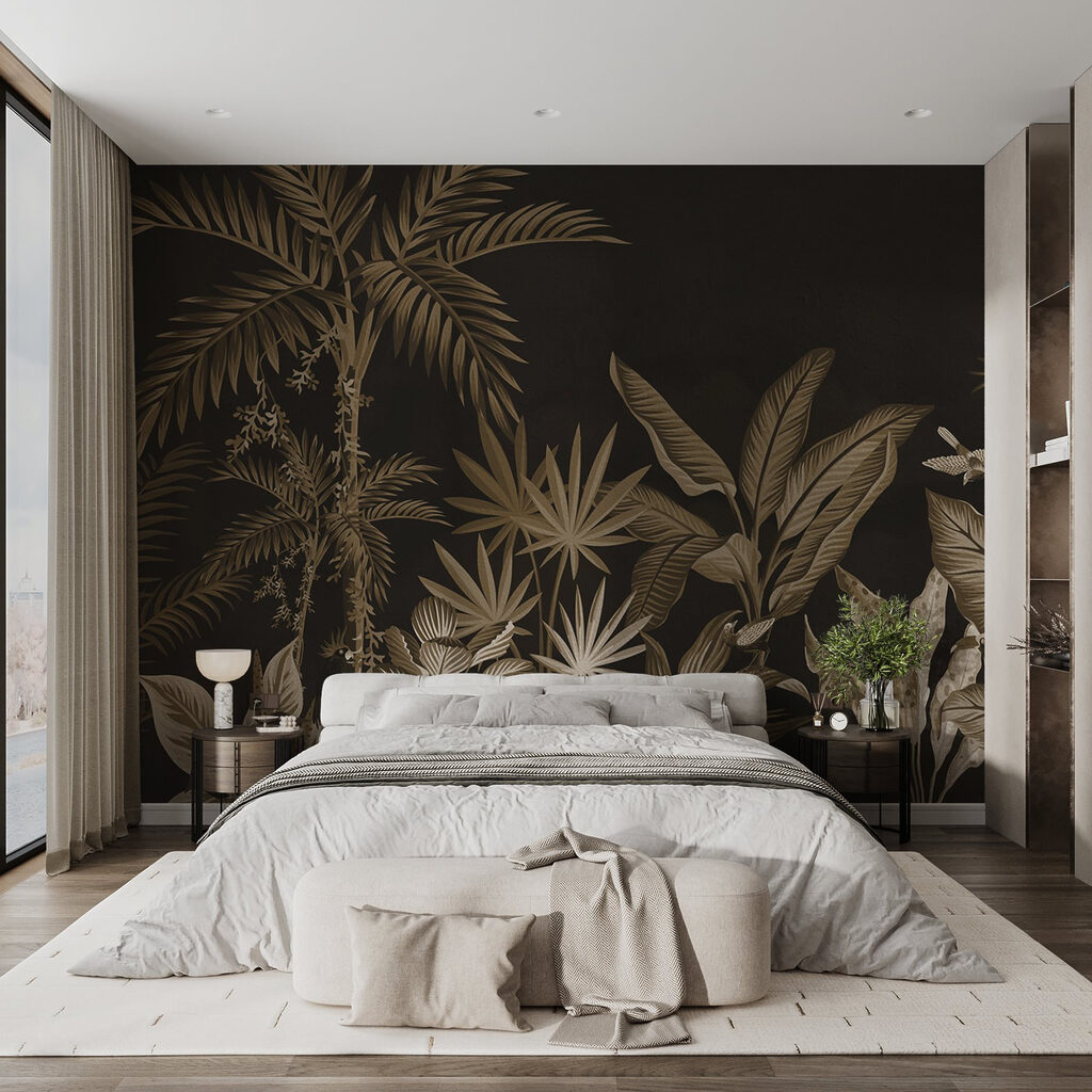 Jardín tropical con palmeras — interior 3