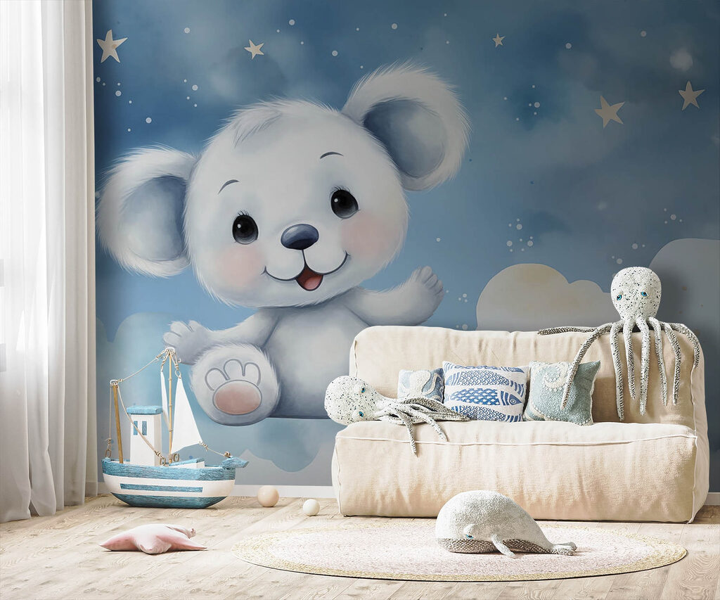 Osito blanco entre nubes — interior 1