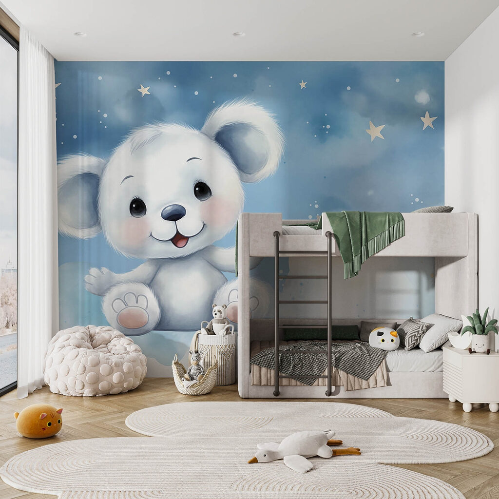 Osito blanco entre nubes — interior 3