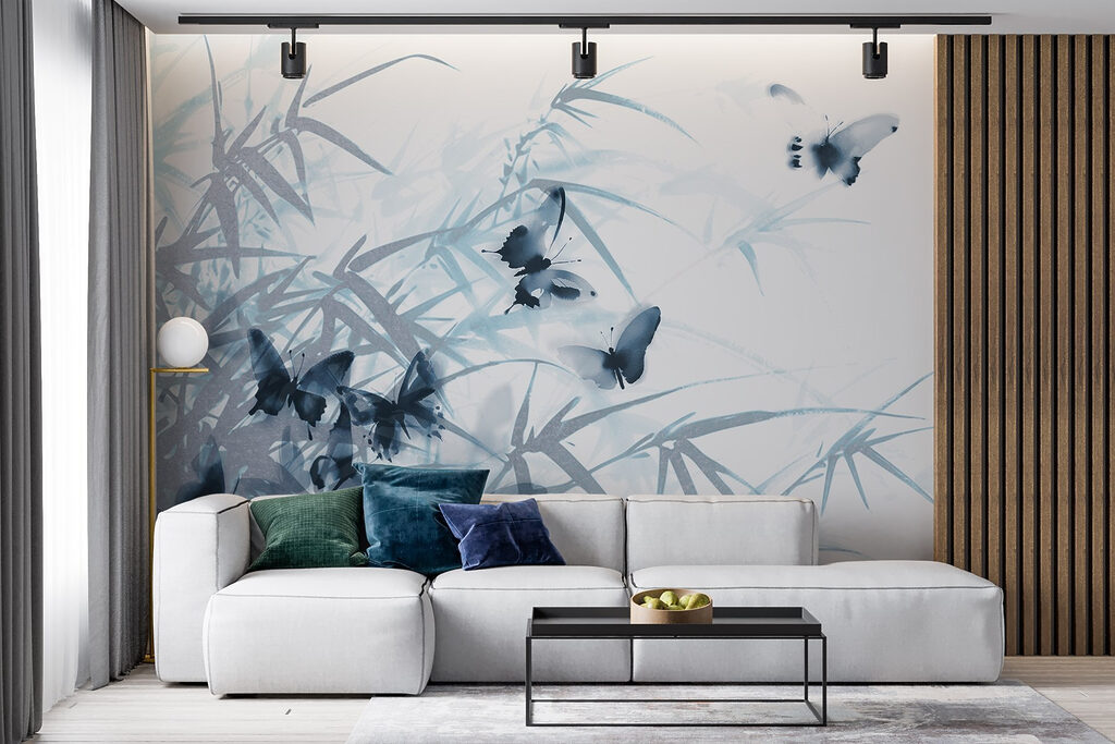 Mariposas entre bambú — interior 5