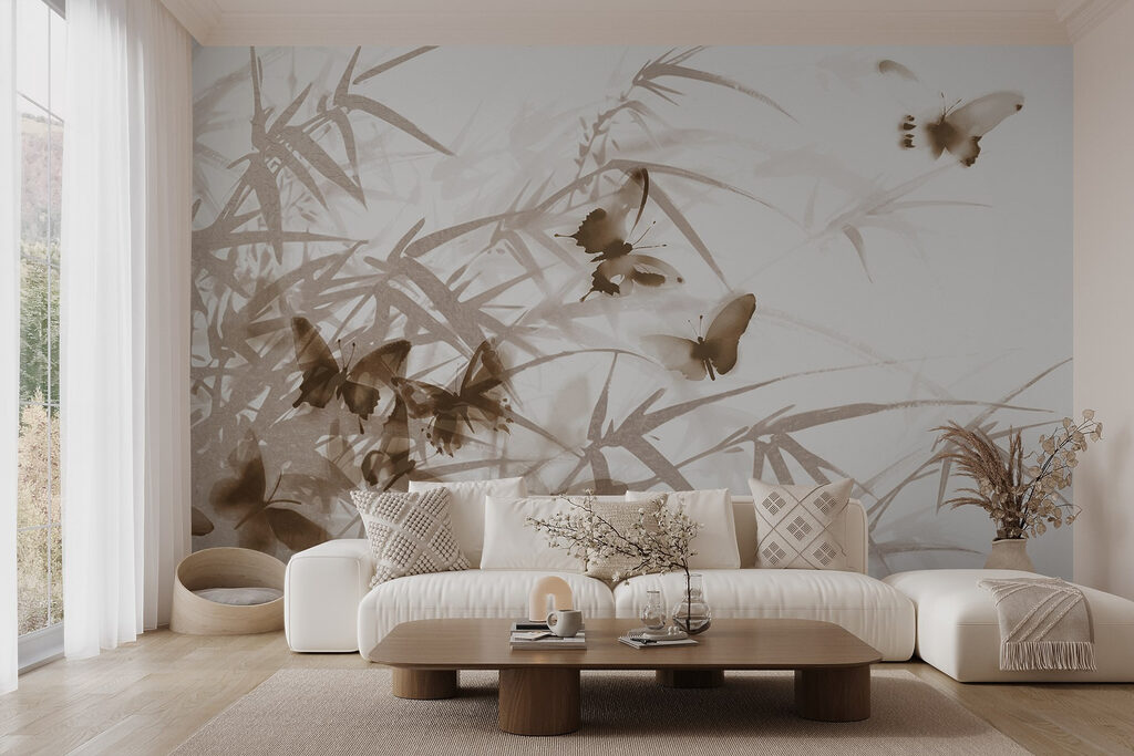 Mariposas entre bambú — interior 2