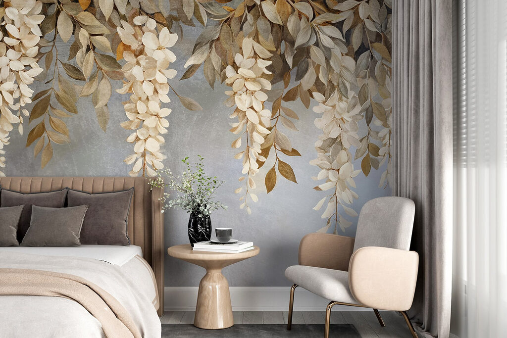 Flores colgantes blancas — interior 1