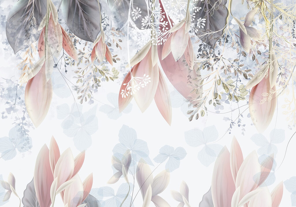 Luz entre flores rosas — diseño completo