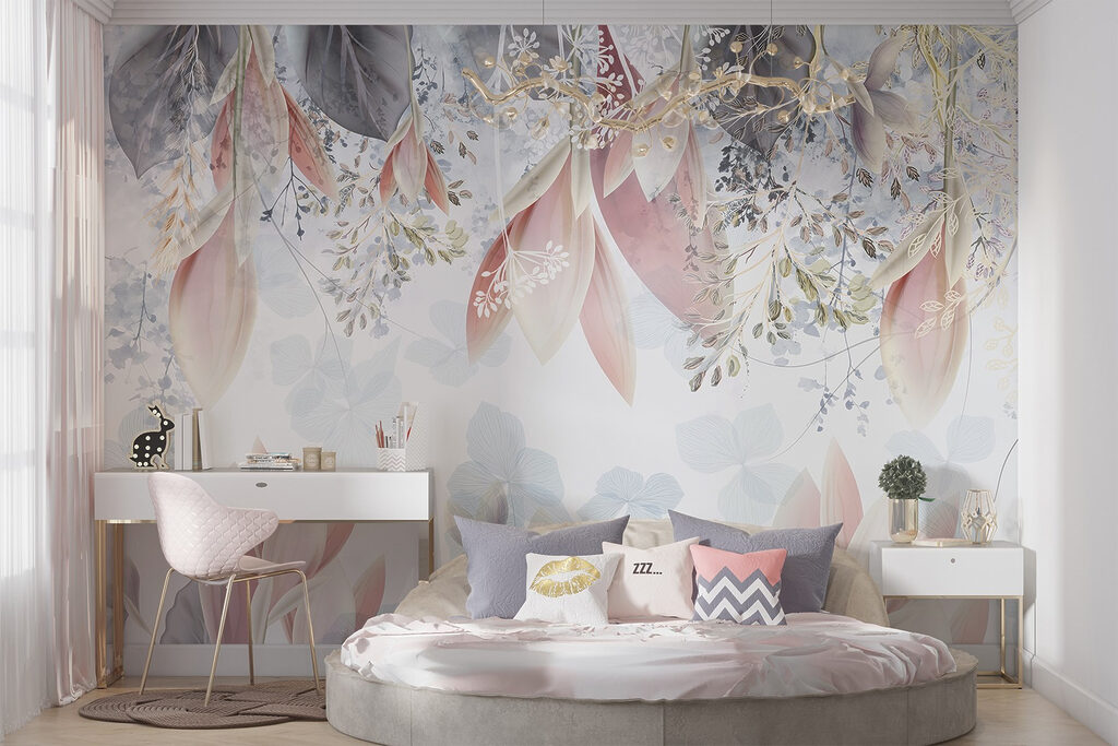 Luz entre flores rosas — interior 2