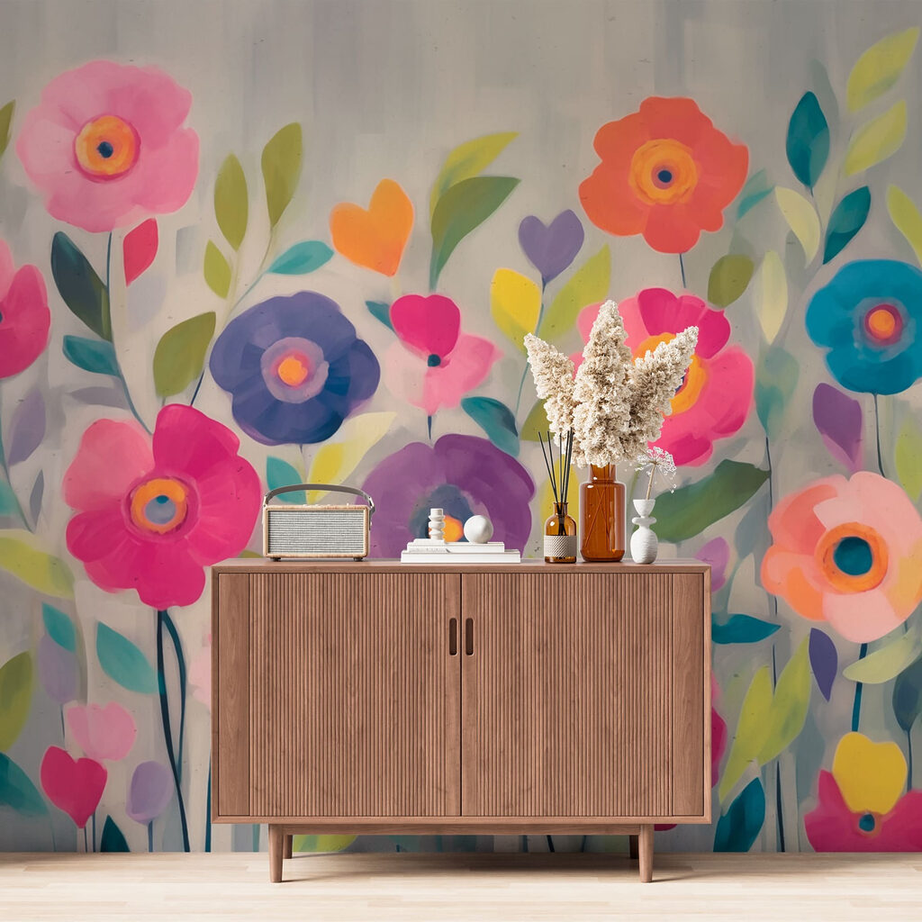 Flores coloridas en manchas — interior 2