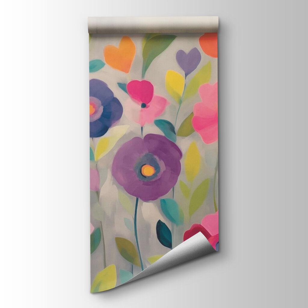 Flores coloridas en manchas — vista del producto