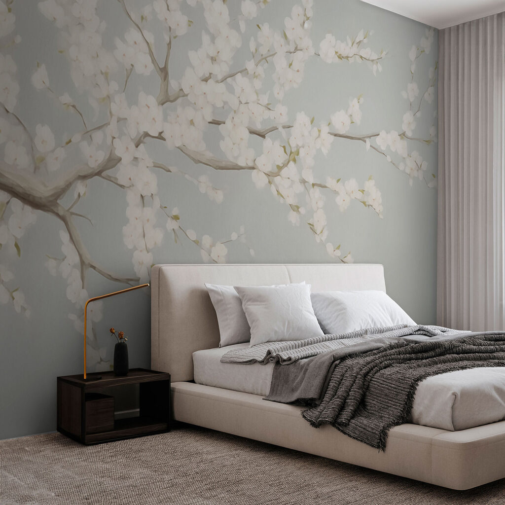 Rama con flores blancas — interior 2
