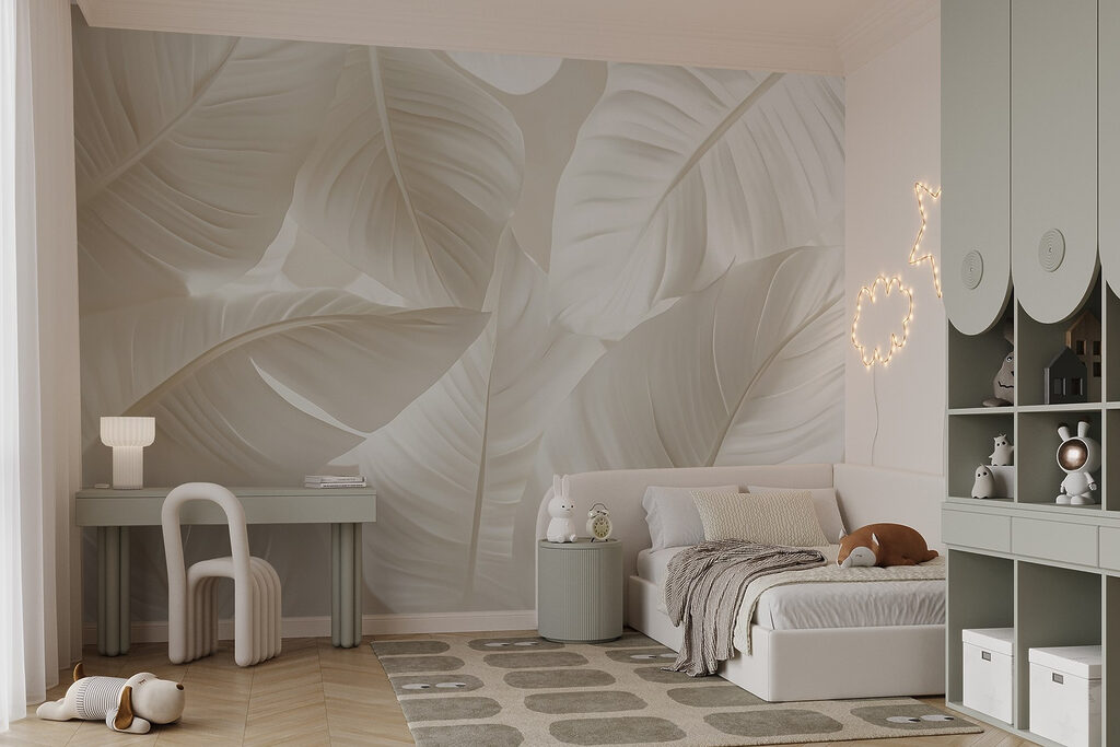 Luz entre hojas blancas — interior 4