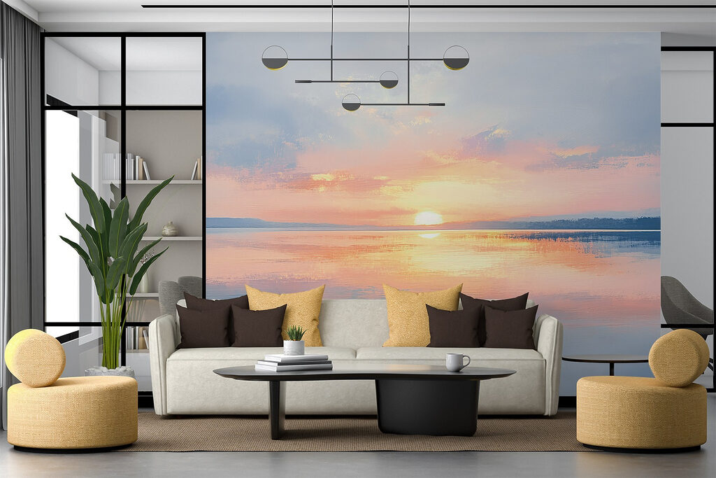 Atardecer sobre el lago — interior 3