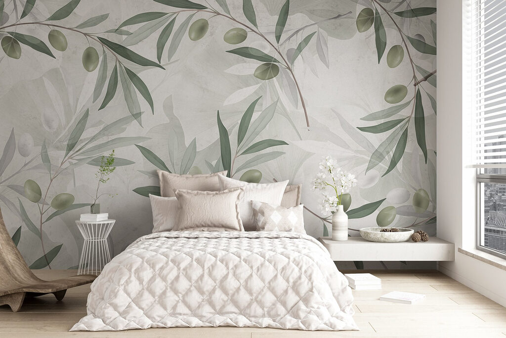 Ramas de olivo estampadas — interior 2