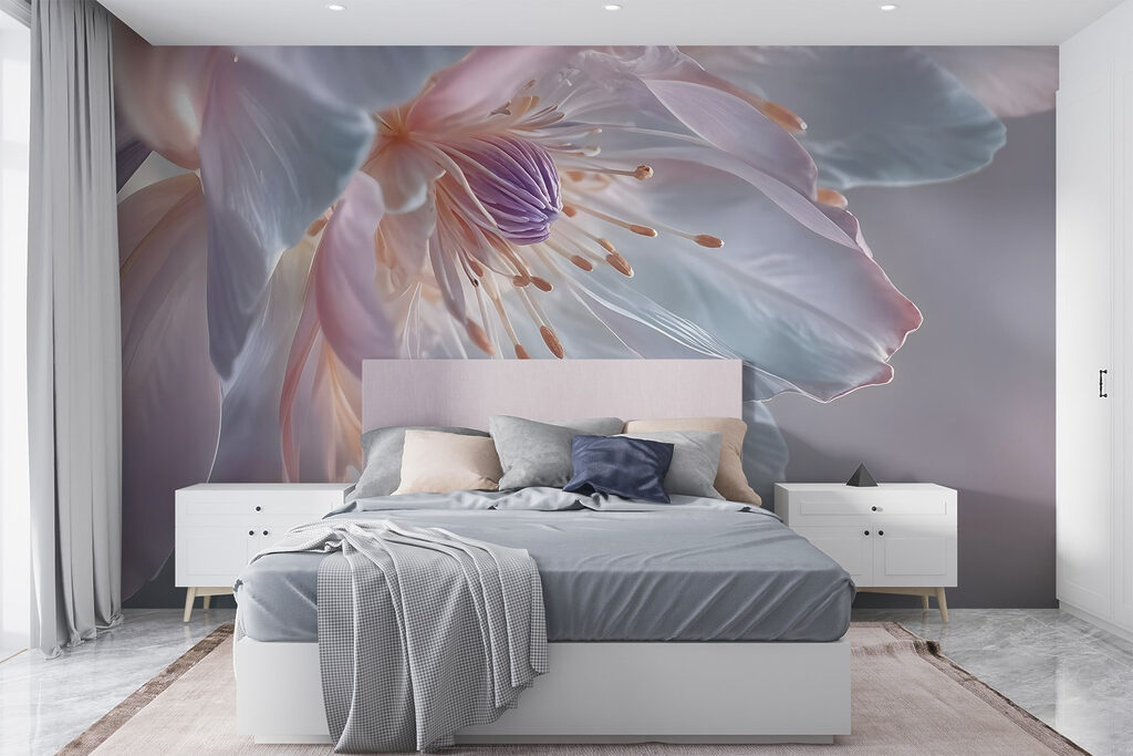 Flor con brillo perlado — interior 1