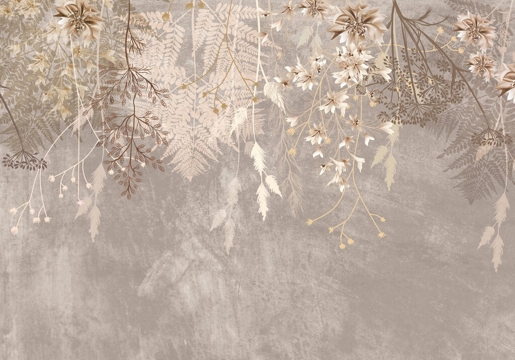 Ramas con flores colgantes — diseño completo