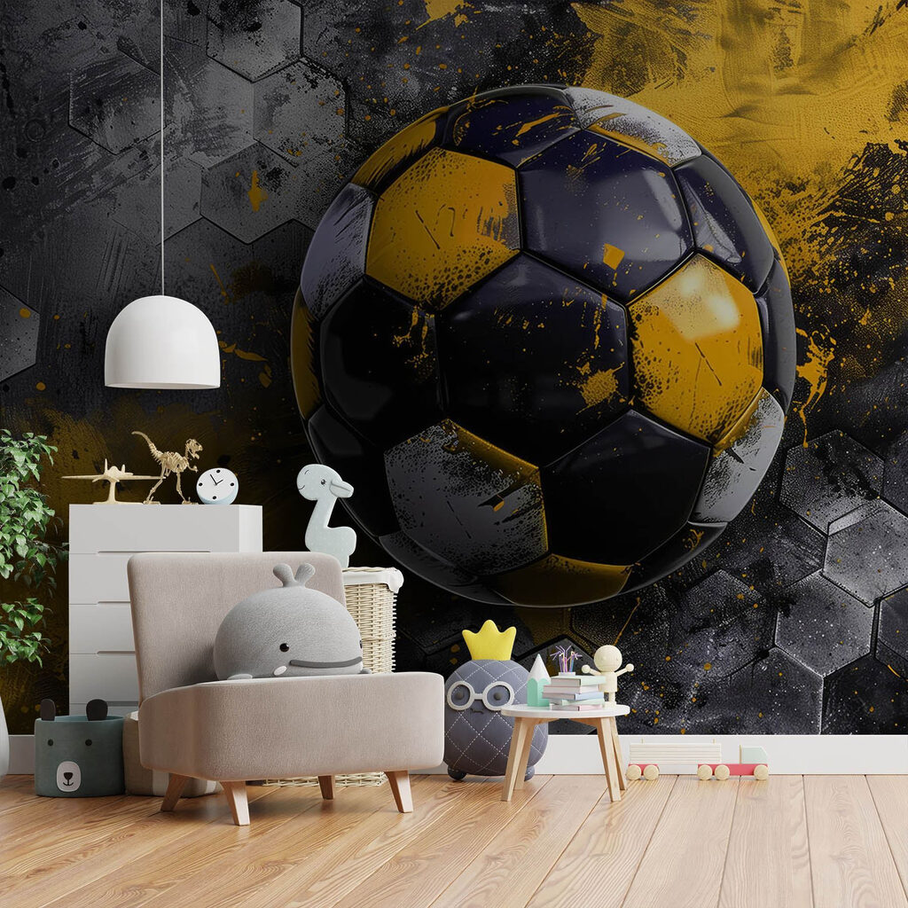 Balón negro y ocre — interior 3