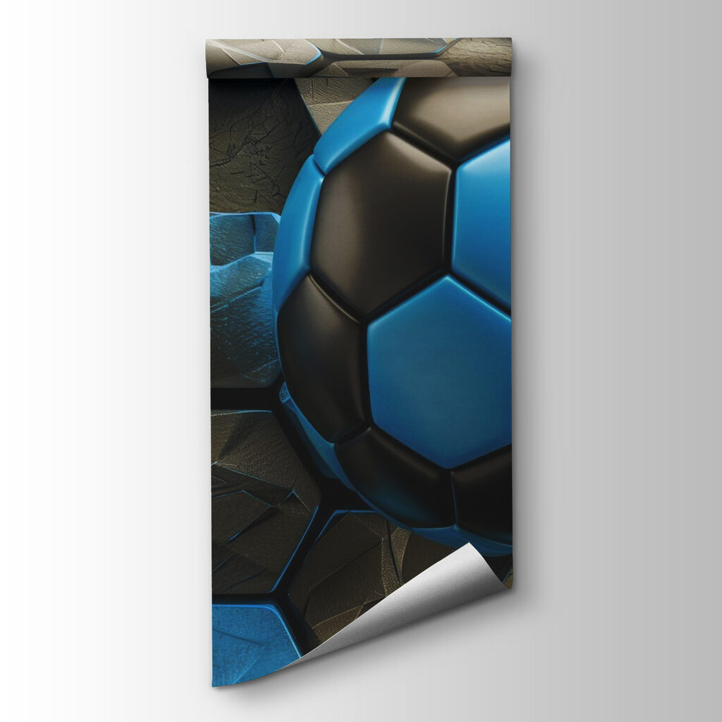 Balón azul entre hexágonos — vista del producto