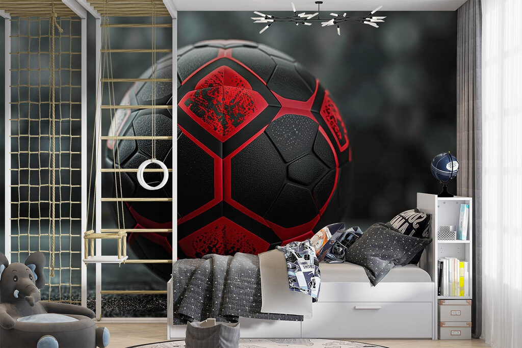 Balón rojo callejero — interior 1