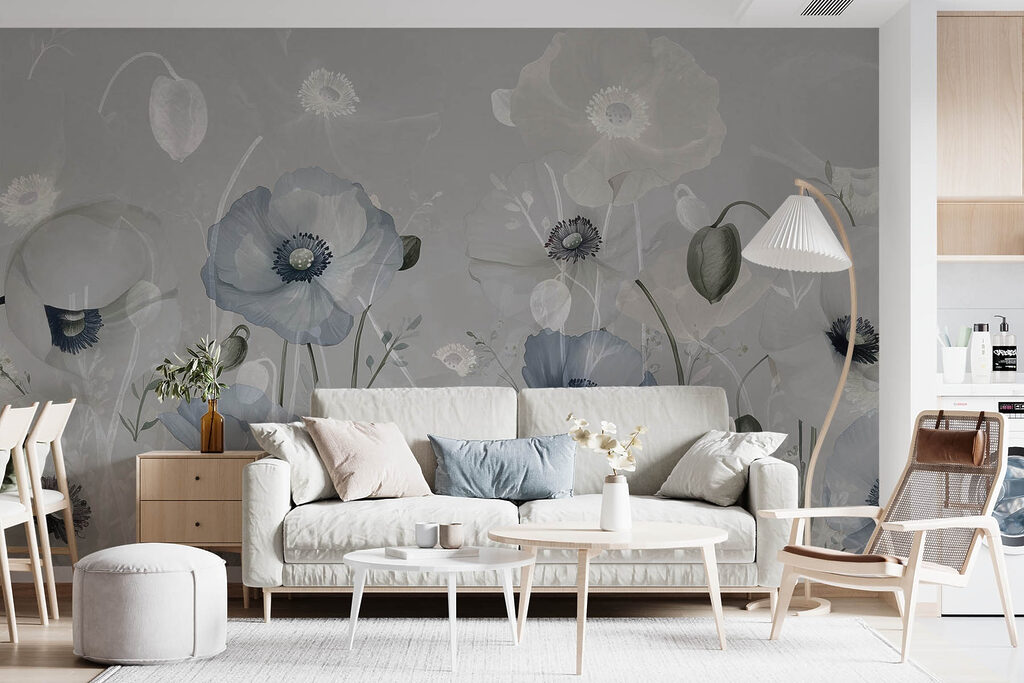 Flores blancas en niebla — interior 1