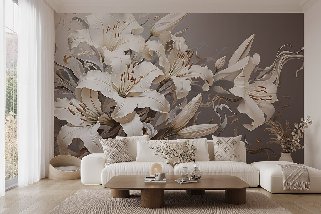 Lirios blancos en curvas — interior 5