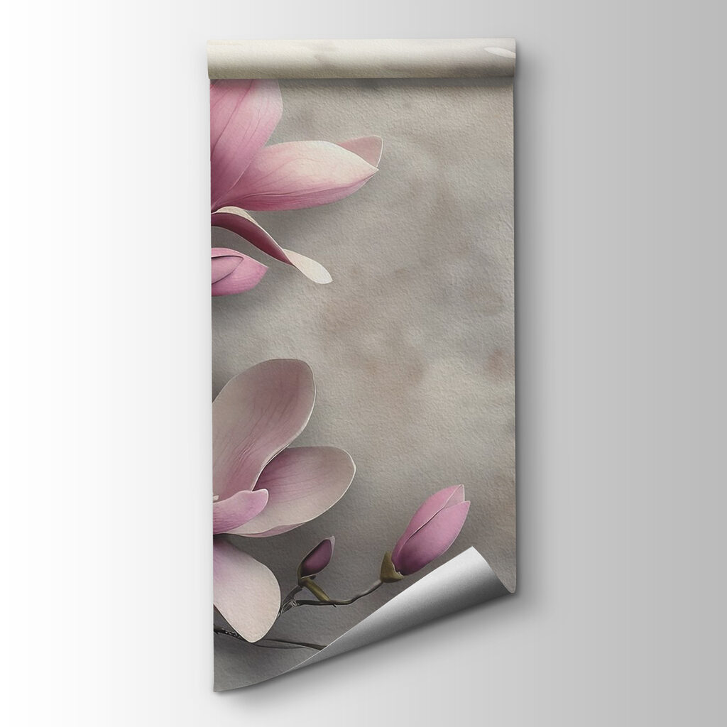Magnolia rosa en ramas — vista del producto