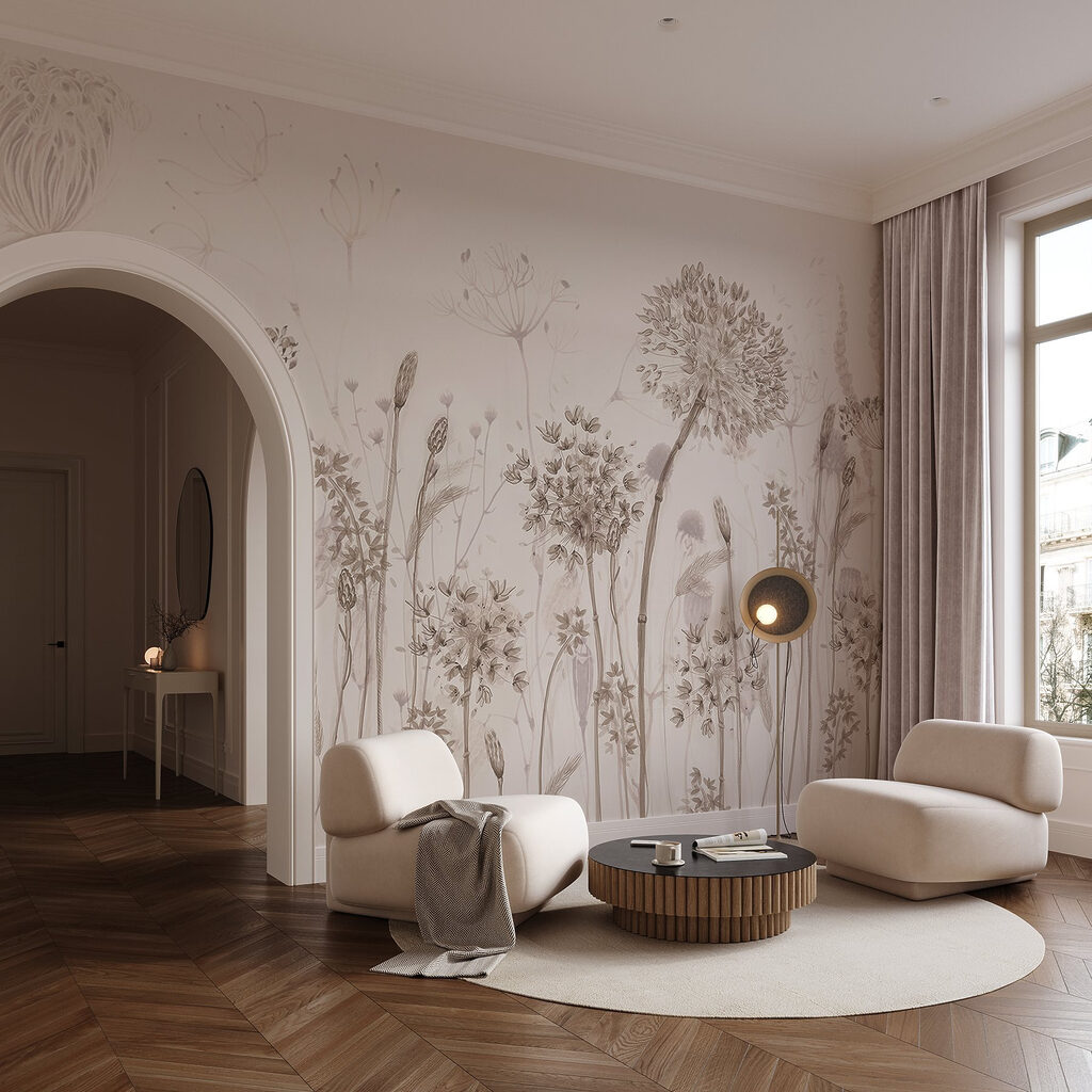 Prado de flores redondas — interior 2