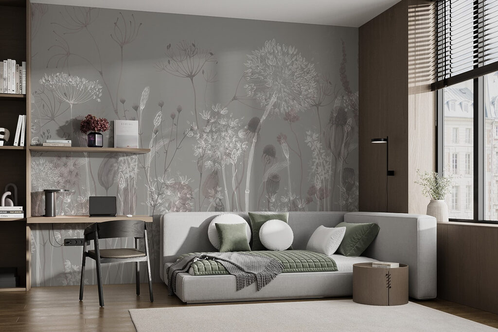 Prado de flores redondas — interior 2