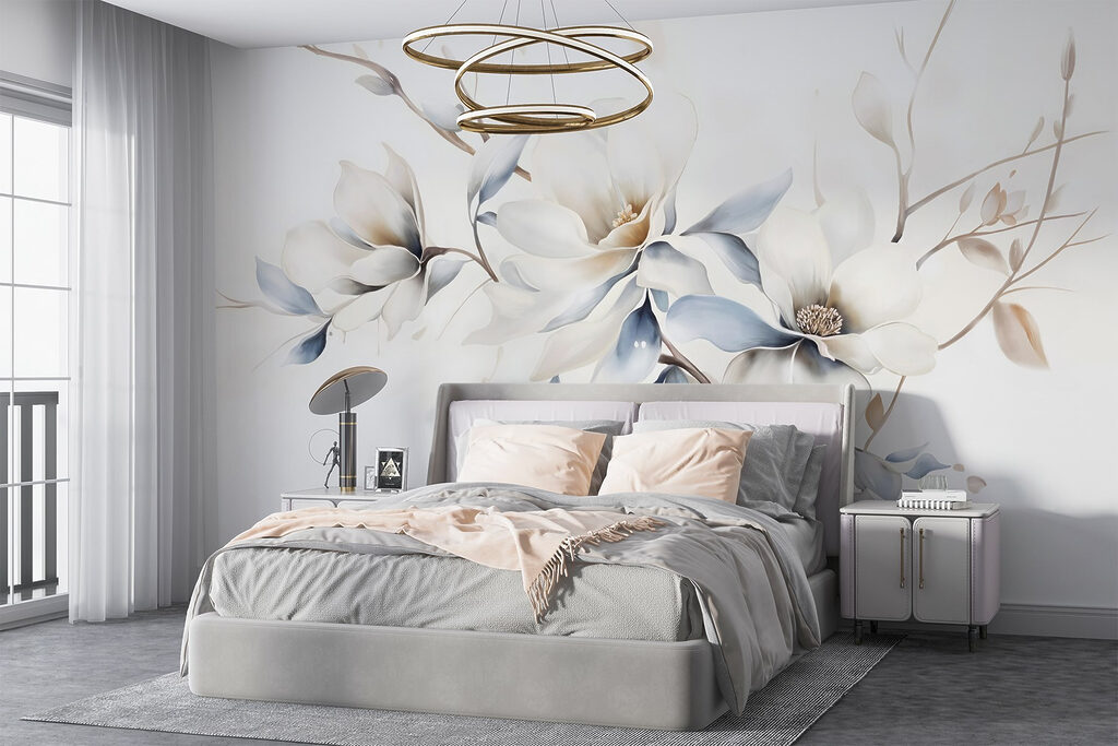 Flores blancas en tallo — interior 2