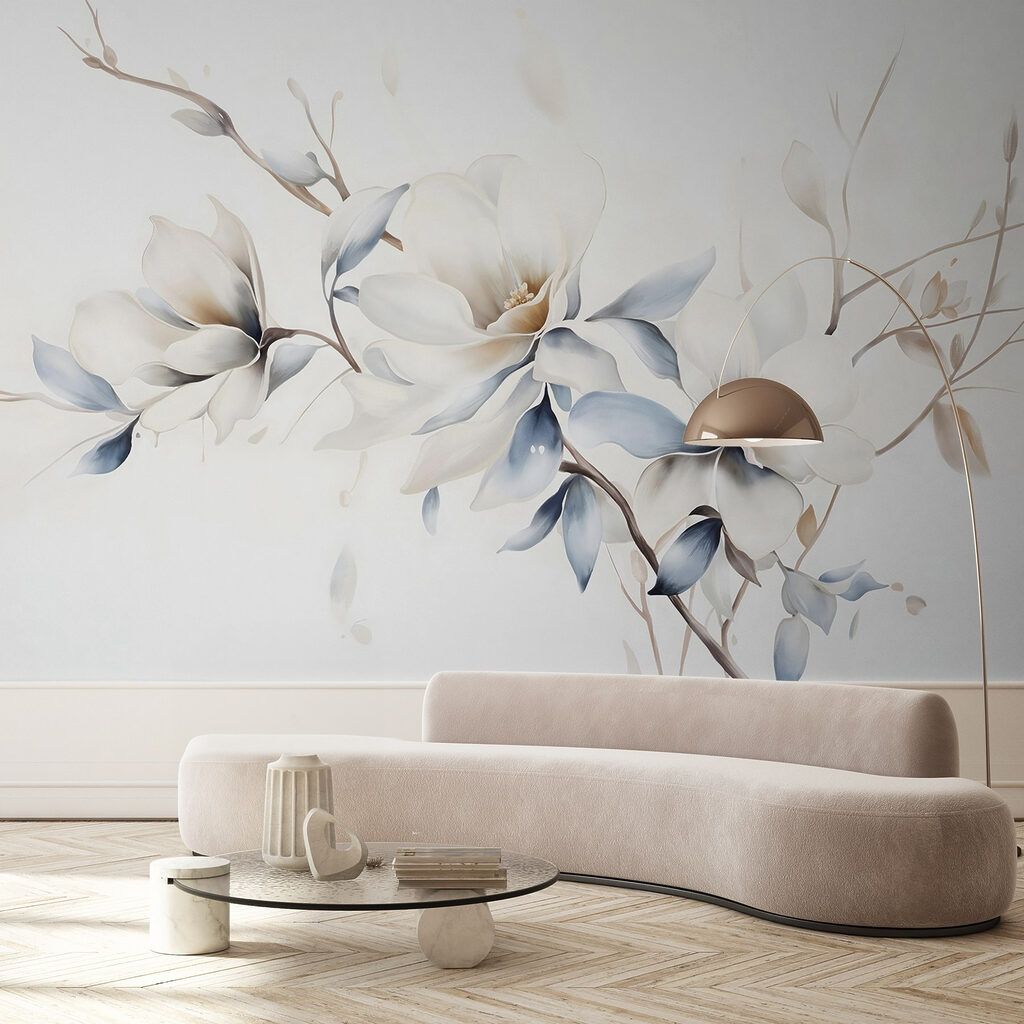 Flores blancas en tallo — interior 5