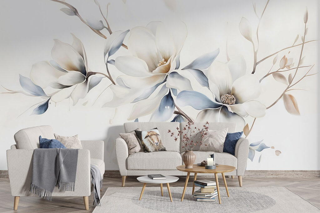 Flores blancas en tallo — interior 6