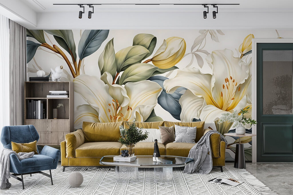 Lirios con acentos amarillos — interior 3