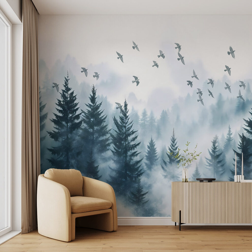 Aves sobre el pinar — interior 4
