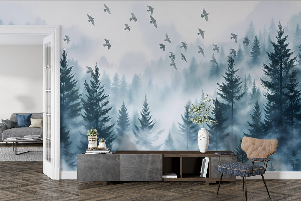 Aves sobre el pinar — interior 5