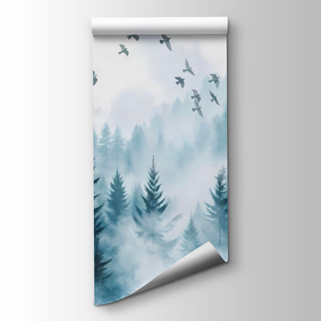 Aves sobre el pinar — vista del producto