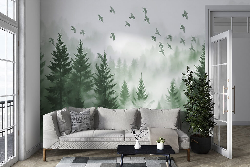 Aves sobre el pinar — interior 4