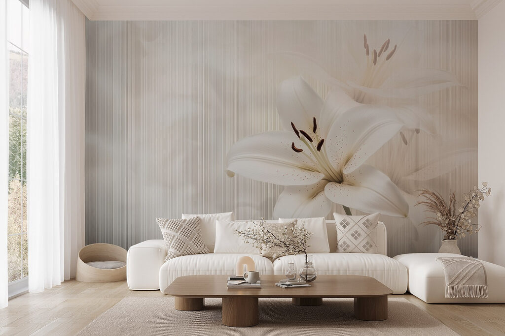 Lirios blancos tras rayas — interior 6