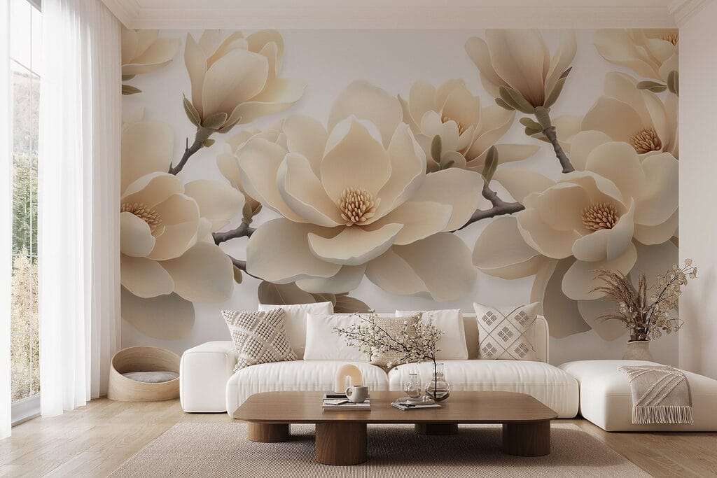 Magnolias color crema — interior 4