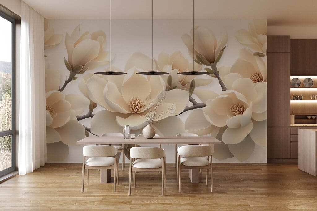 Magnolias color crema — interior 5