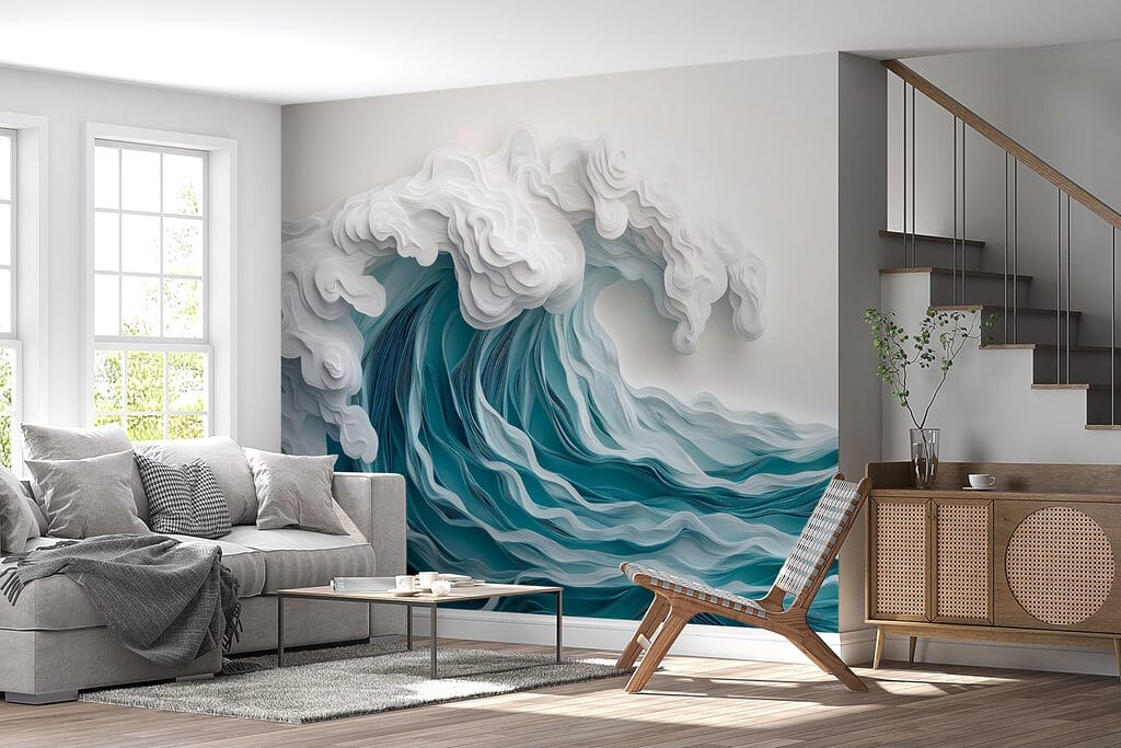Olas turquesas en capas — interior 6