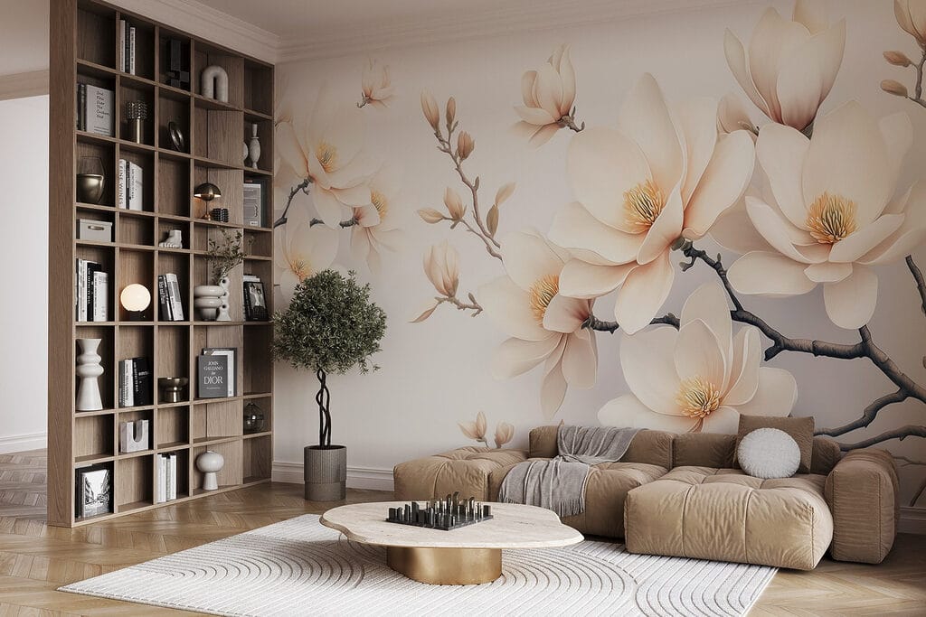 Flores grandes con botones — interior 2