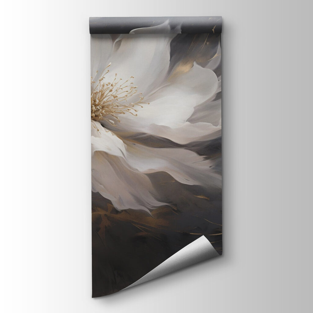 Flor blanca en penumbra — vista del producto