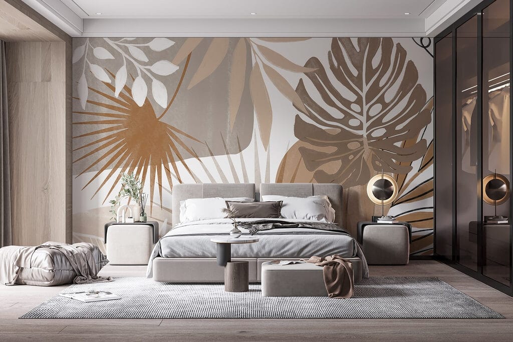 Hojas tropicales gráficas — interior 2