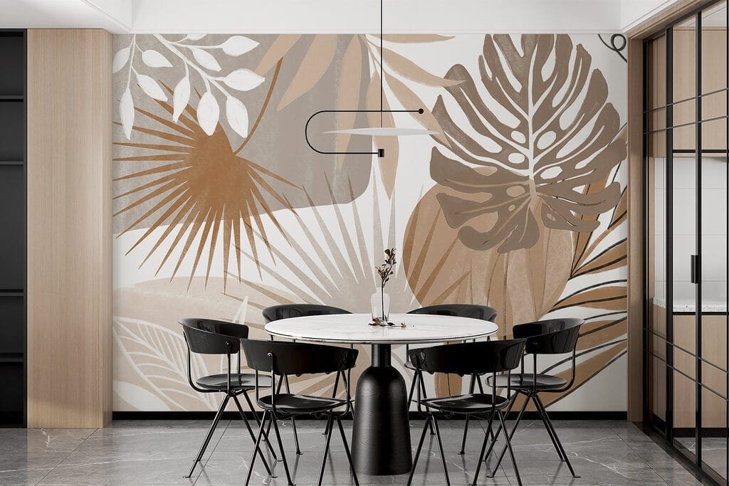 Hojas tropicales gráficas — interior 5