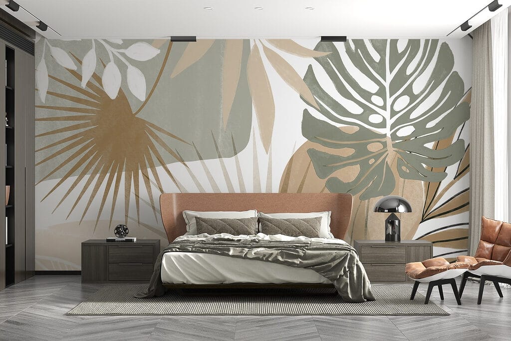 Hojas tropicales gráficas — interior 2
