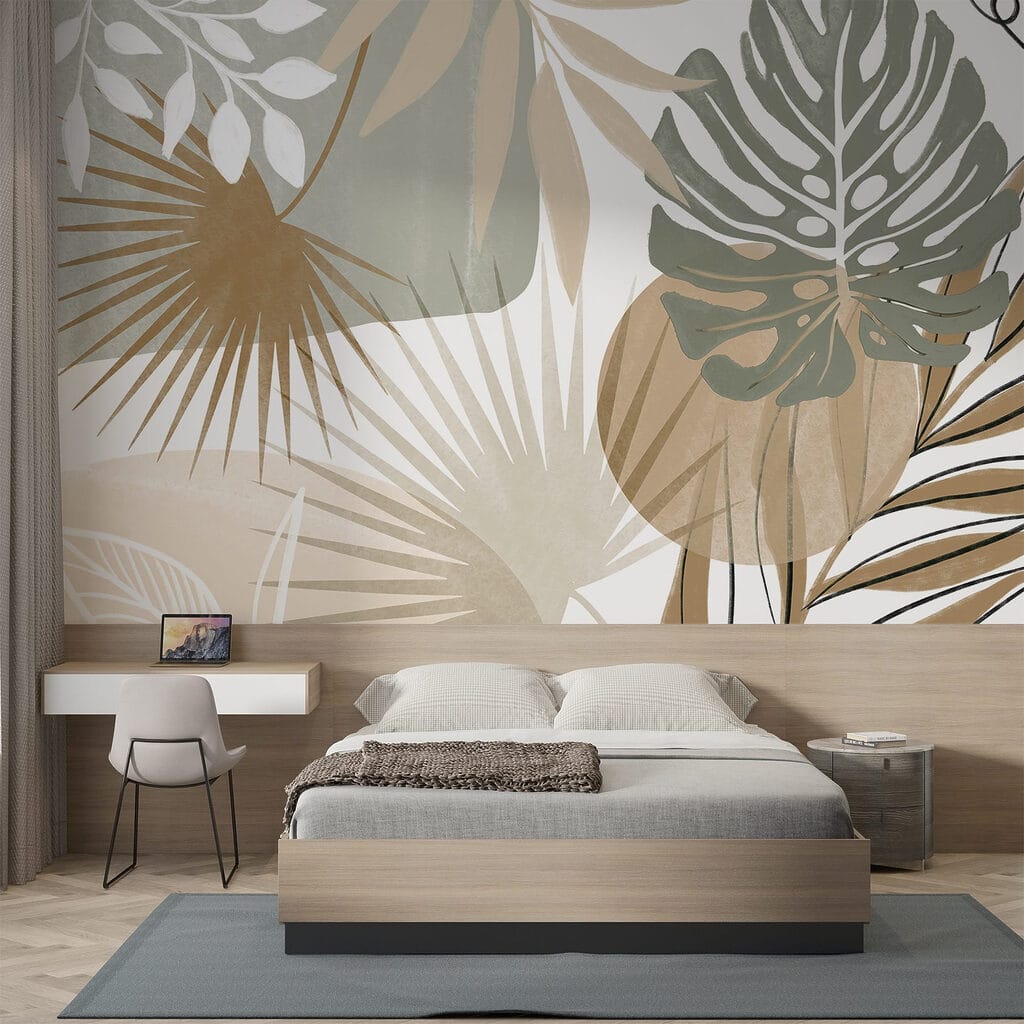 Hojas tropicales gráficas — interior 3