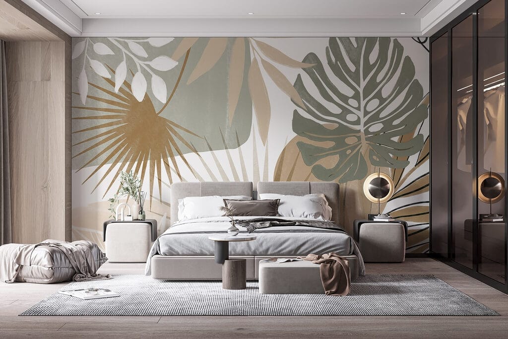 Hojas tropicales gráficas — interior 4