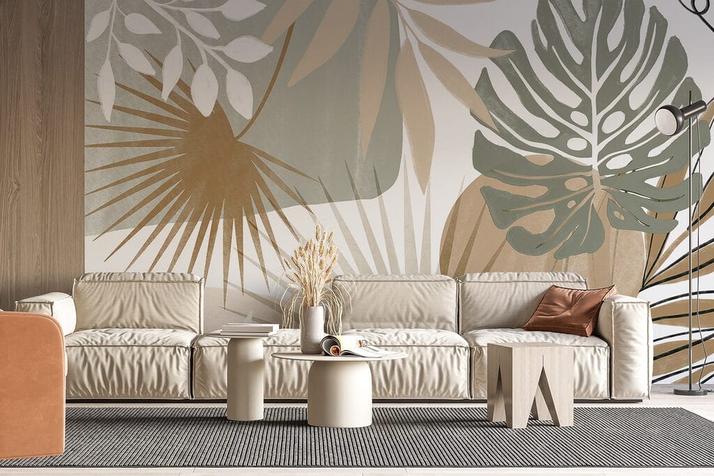 Hojas tropicales gráficas — interior 5