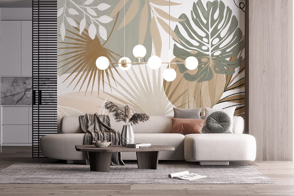 Hojas tropicales gráficas — interior 6