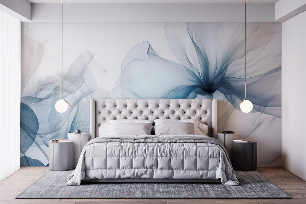 Flores grandes azul cielo — interior 3