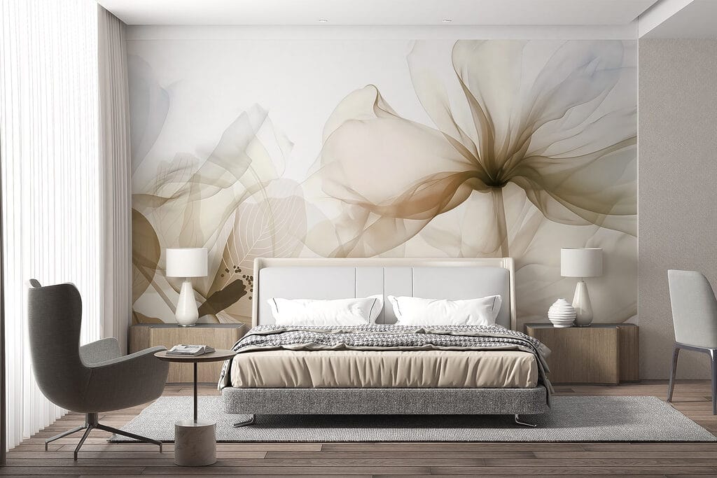 Flores grandes azul cielo — interior 1