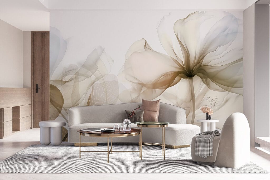 Flores grandes azul cielo — interior 5