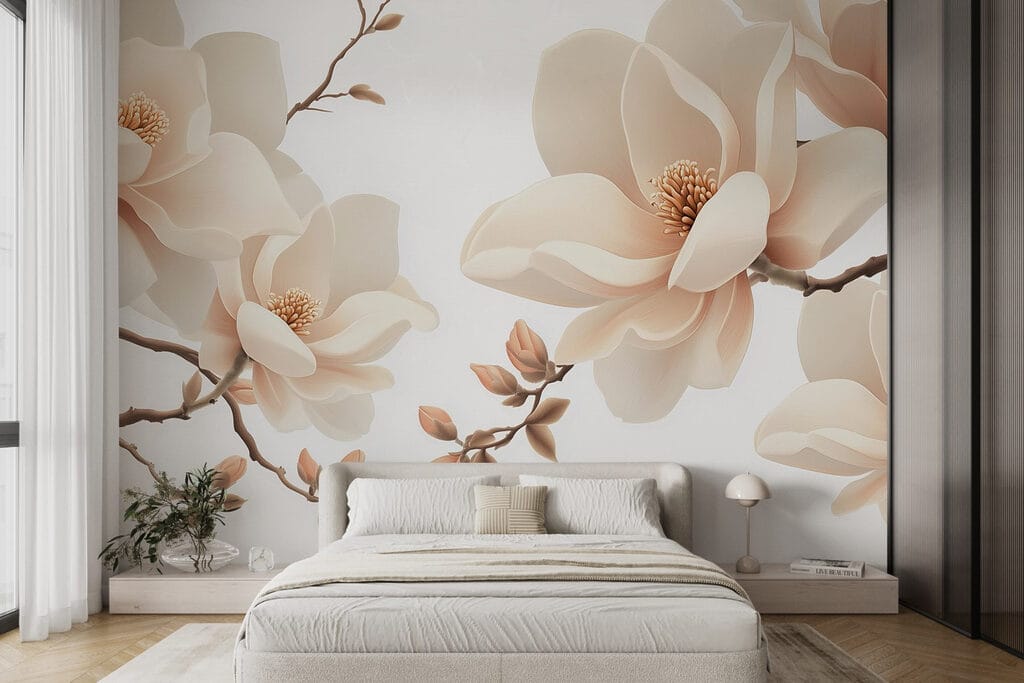 Flores crema en rama — interior 2